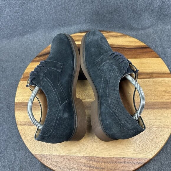 Mephisto Mobils Flavien Suede Derby Oxford Shoes Mens Sz 8.5 Black MSRP $475 main image 7